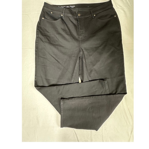 Talbots Flawless 18W Slim Ankle Curvy Black Pants Trousers Womens - Picture 2 of 4